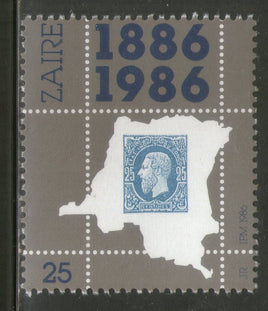 Zaire 1986 Congo Stamp Cent. Stamps on Stamp Sc 1230 1v MNH # 943