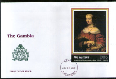 Gambia 2006 Rembrandt Paintings Art Sc 3034 M/s on FDC # 9452