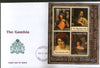 Gambia 2004 Treasures of the Hermitage Paintings Sc 2803 Sheetlet on FDC # 9453