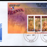 Niue 2003 Tour de France Bicycle Race Cycling Sc 778 Sheetlet FDC # 9459