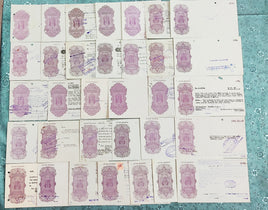 India Fiscal 33 Diff. Hundi upto Rs 10 Inc. Diff Types WMKS & States Issues Used # 9463