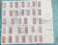 India Fiscal 32 Diff. Hundi up to Rs. 10 Inc. Diff Types WMKS & States Issues Used # 9297