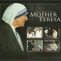 Antigua & Barbuda 2010 Mother Teresa of India Nobel Prize Winner Sc 3101 M/s MNH # 9465