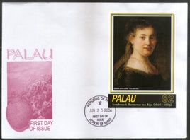 Palau 2006 Paintings by Rembrandt Art Sc 859 M/s FDC # 9466