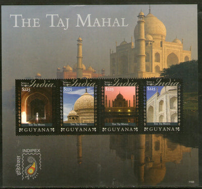 Guyana 2011 Taj Mahal Sites & Scenes of India Tourism Sc 4067 Sheetlet MNH # 9469
