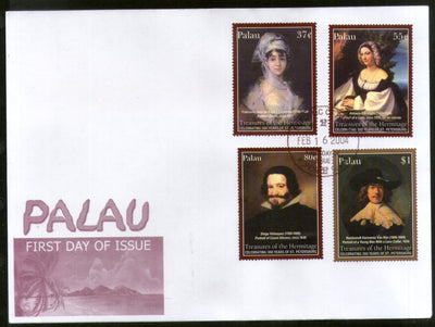 Palau 2004 Paintings by Goya Rembrandt Art Sc 752-55 FDC # 9470