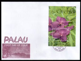 Palau 2003 Orchids Flowers Flora Tree Plant Sc 718 M/s FDC # 9473