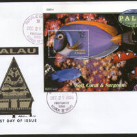 Palau 2000 Soft Coral & Surgeon Fishes Marine Life Animals Sc 604 M/s FDC # 9479