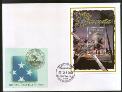 Micronesia 2001 Birds Wildlife Animals Fauna Sc 468 M/s on FDC # 9480