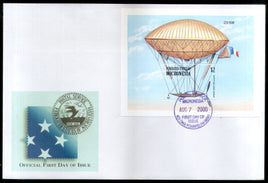 Micronesia 2000 Dupuy de Lome Zeppelin Air Ship Aviation Sc 382 M/s FDC # 9493