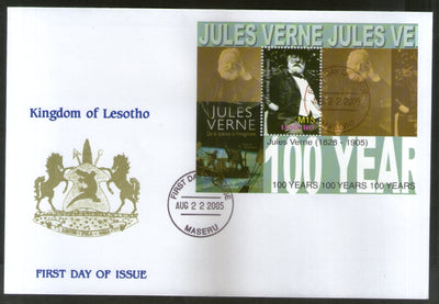 Lesotho 2005 Jules Verne Writer Sc 1335 M/s on FDC # 9507