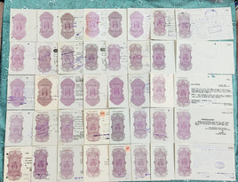 India Fiscal 40 Diff. Hundi upto Rs 10 Inc. Diff Types WMKS & States Issues Used # 9511