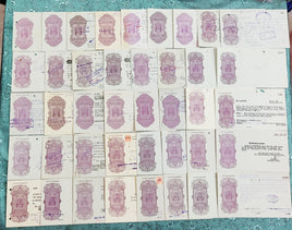 India Fiscal 41 Diff. Hundi up to Rs 10 Inc. Diff Types WMKS & States Issues Used # 9512