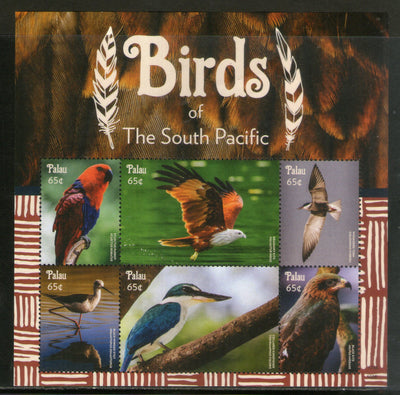 Palau 2015 Birds of South Pacific Wildlife Fauna Sc 1279 Sheetlet MNH # 9513