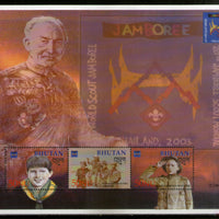 Bhutan 2002 World Scout Jamboree Thailand Sc 1364 Sheetlet MNH # 9523