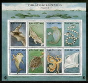 Palau 1994 Fishes Marine Life Animal Sc 335 Sheetlet MNH # 9529