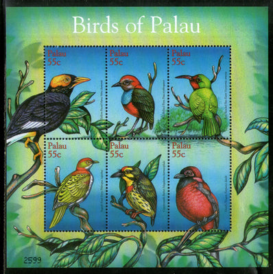 Palau 2001 Birds Wildlife Fauna Sc 639 Sheetlet MNH # 9540