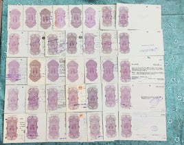 India Fiscal 37 Diff. Hundi up to Rs 10 Inc. Diff Types WMKS & States Issues Used # 9572