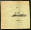 India Morvi State 1880's 2As Steamer Ticket Navlakhi Port Good Used # 9580