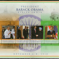 Grenada Grenadines 2011 Manmohan Singh Obama Visit India Sikhism M/s Sc 2774 MNH # 9604