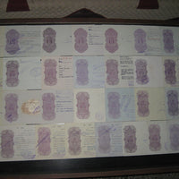 India Fiscal 30 Diff Hundi upto Rs. 10 Including Diff Types WMKS & States Issues all Used # 9622 - Phil India Stamps