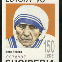 Albania 1996 Mother Teresa Nobel Prize Winner Sc 2508 M/s MNH # 963