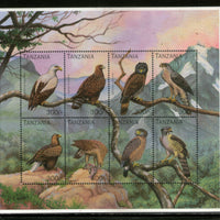 Tanzania 1996 Eagle Birds of Prey Wildlife Fauna Sc 1487 Sheetlet MNH # 9683