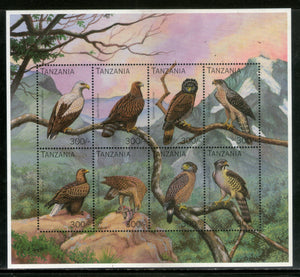 Tanzania 1996 Eagle Birds of Prey Wildlife Fauna Sc 1487 Sheetlet MNH # 9683