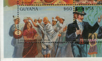 Guyana 1995 Mahatma Gandhi India Independence Day Sc 2972 Sheetlet MNH # 9684