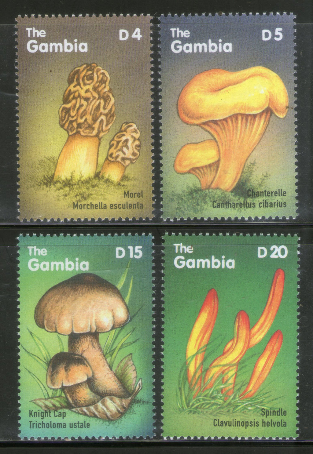 Gambia 2000 Mushroom Fungi Tree Plant Flora Sc 2237-40 MNH # 968