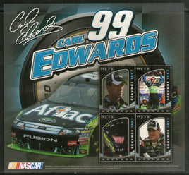 Grenada 2010 Carl Edwards NASCAR Driver Automobile Transport Sc 3765 M/s MNH # 9704