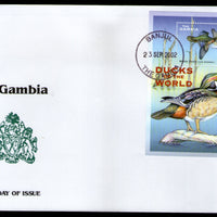 Gambia 2002 Ducks & Geese of World Birds Wildlife Sc 2512 M/s on FDC # 9706