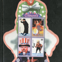 Grenada Grenadines 2003 Circus Performers Clowns Odd Shaped M/s Sc 2472 MNH # 9710