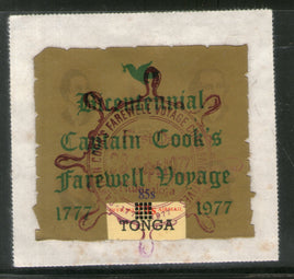 Tonga 1977 85s Bi-Centennial of Cook's Voyage Sc CO125 Odd Shaped Stamp FD Canc # 982