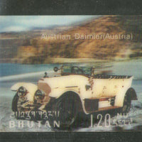 Bhutan 1971 Car Austrian Daimler Automobiles Transport Exotica 3D Stamp Sc 128j MNH # 989