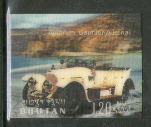Bhutan 1971 Car Austrian Daimler Automobiles Transport Exotica 3D Stamp Sc 128j MNH # 989