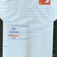 India 1980 160p Swan Indian Bank Advt. on Postal Stationery Aerogramme MINT # AE19