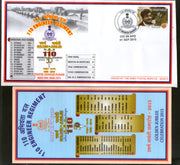India 2015 Engineer Regiment Golden Jubilee Coat of Arms Military APO Cover #  112 - Phil India Stamps