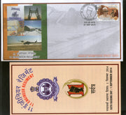 India 2014 Engineer Regiment Rising Day Coat of Arms Military APO Cover # 30 - Phil India Stamps