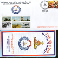 India 2015 Artillery Regiment Reunion Coat of Arms Military APO Cover # 72 - Phil India Stamps