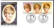Marshall Islands 1997 Princess Diana 3v Se-tenant Official FDC #7092