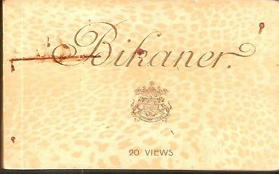 India Bikaner State 20 Diff Vintage View Cards Booklet