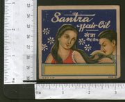 India Women Santra Vintage Trade Hair Oil Label Multi-colour # 556-16 - Phil India Stamps