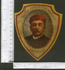 India Bhavnagar Trader Shield Tpye Vintage Trade Textile Label Multi-colour # 556-27 - Phil India Stamps