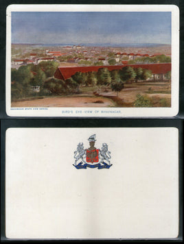 India Bhavnagar State Bird's Eye View Architecture Vintage View Picture Post Card # 18