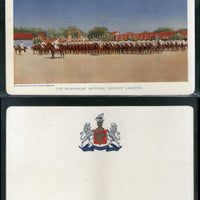 India Bhavnagar State Imperial Service Lancers Military Parade Ground Vintage View Picture Post Card # 20