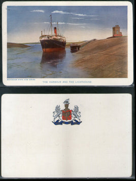 India Bhavnagar State Harbour & Lighthouse Ship Architecture View Picture Post Card # 5
