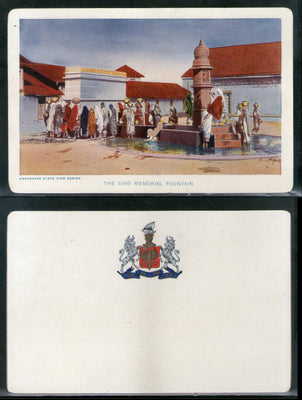 India Bhavnagar State Sims Memorial Fountain Vintage View Picture Post Card # 7