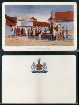 India Bhavnagar State Sims Memorial Fountain Vintage View Picture Post Card # 7