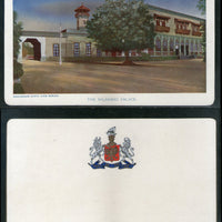 India Bhavnagar State The Nilambag Palace Architecture View Picture Post Card # 8